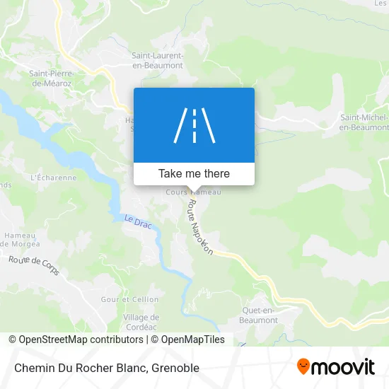 Chemin Du Rocher Blanc map