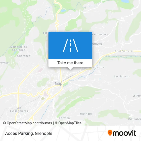 Accès Parking map