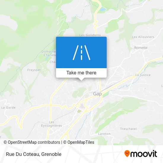Rue Du Coteau map