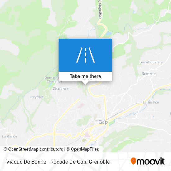 Viaduc De Bonne - Rocade De Gap map