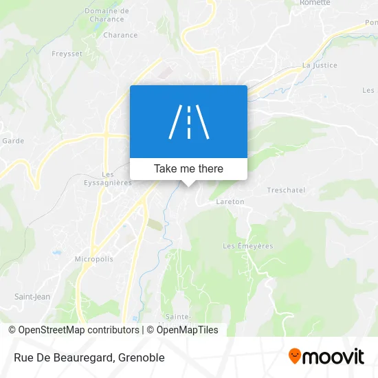 Rue De Beauregard map