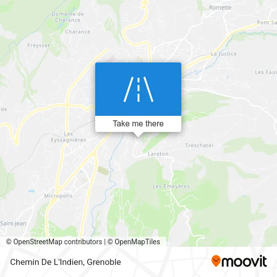 Chemin De L'Indien map