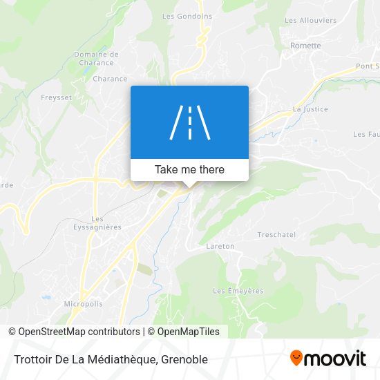 Trottoir De La Médiathèque map