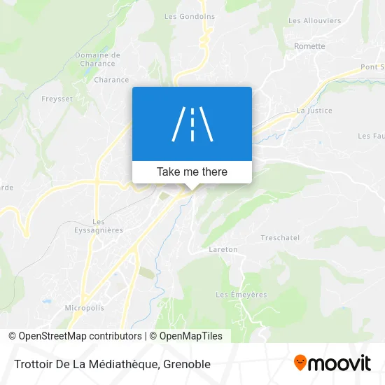 Trottoir De La Médiathèque map