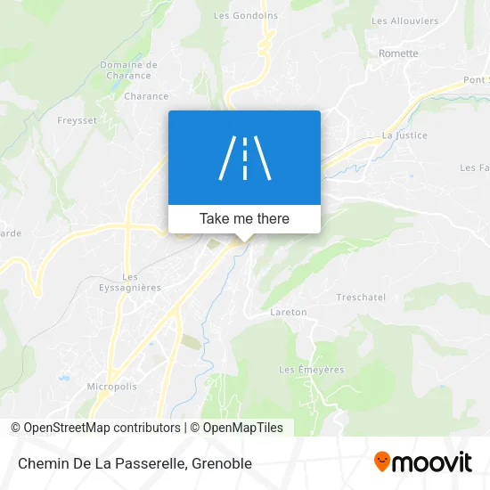 Chemin De La Passerelle map