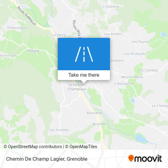 Chemin De Champ Lagier map