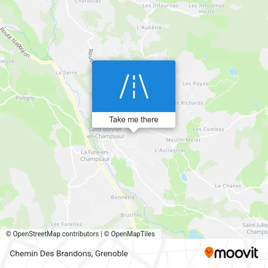 Chemin Des Brandons map