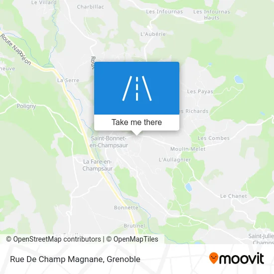 Rue De Champ Magnane map