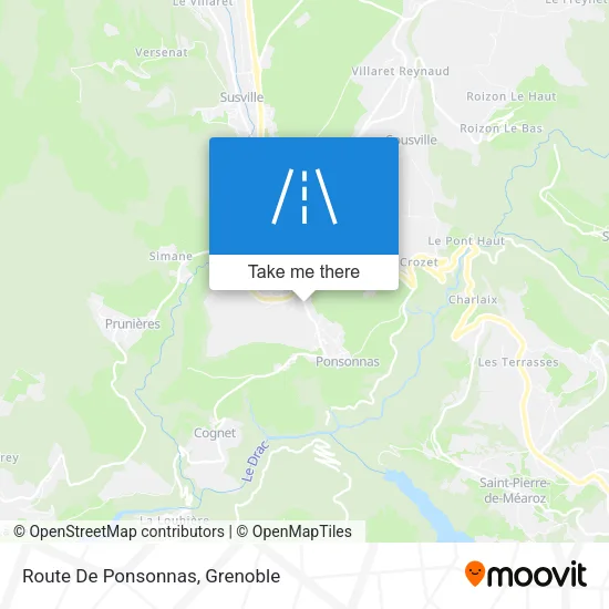 Route De Ponsonnas map