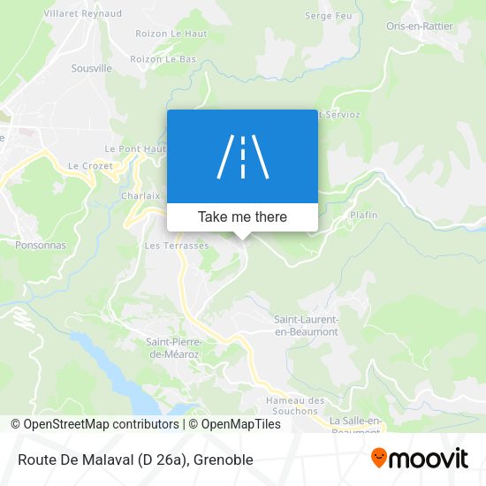 Route De Malaval (D 26a) map