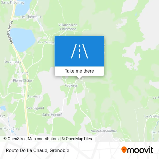 Route De La Chaud map