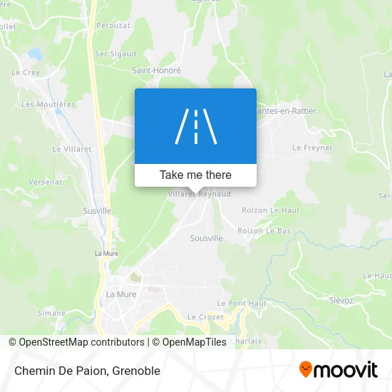 Chemin De Paion map