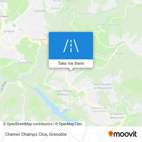 Chemin Champs Clos map