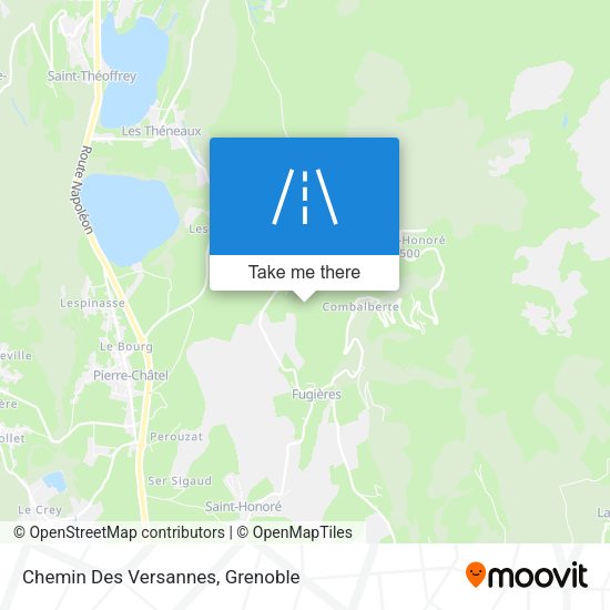Chemin Des Versannes map