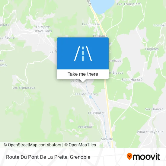 Route Du Pont De La Preite map