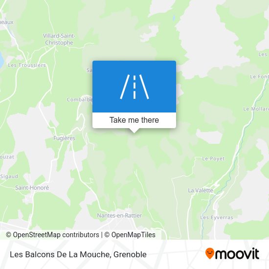 Les Balcons De La Mouche map