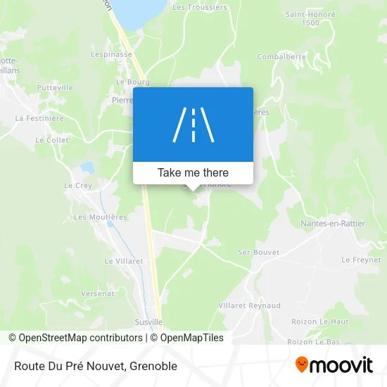 Route Du Pré Nouvet map