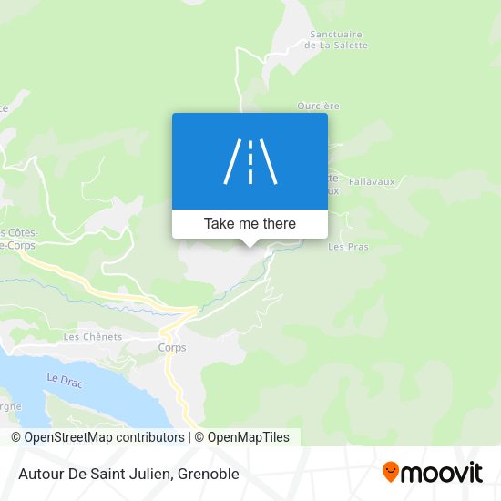 Autour De Saint Julien map