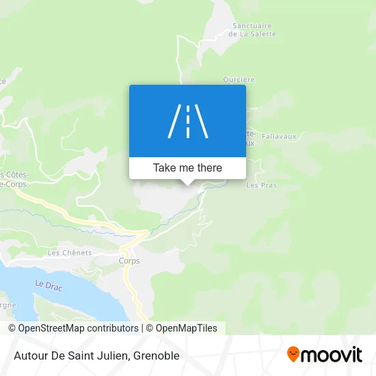 Autour De Saint Julien map