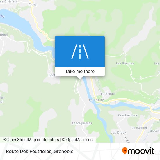 Route Des Feutrières map