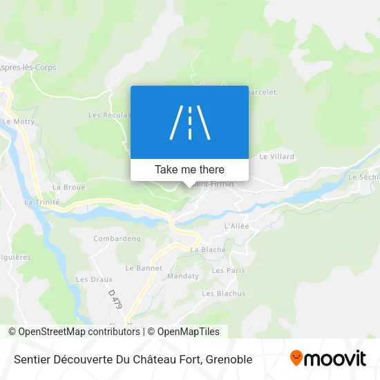 Sentier Découverte Du Château Fort map