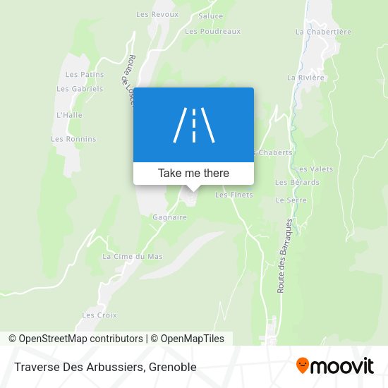 Traverse Des Arbussiers map