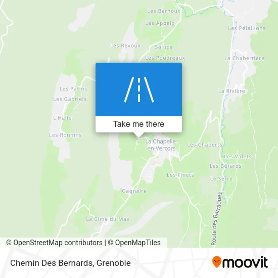 Chemin Des Bernards map
