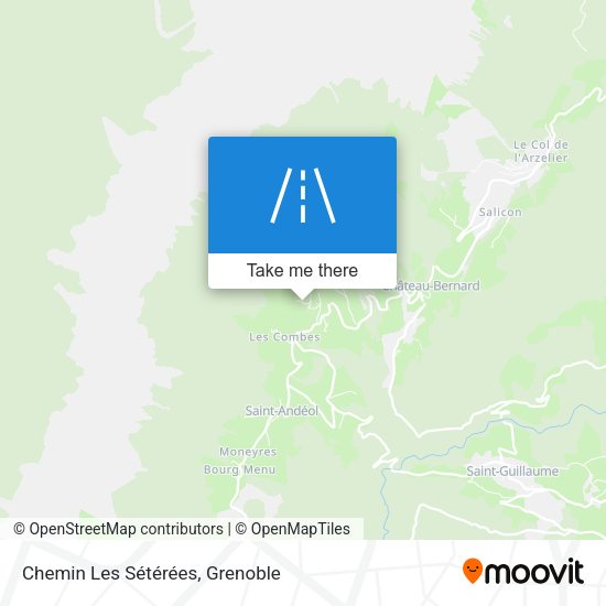 Chemin Les Sétérées map