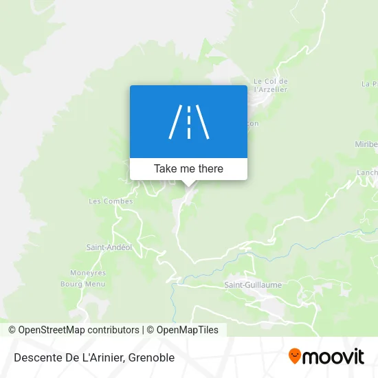 Descente De L'Arinier map