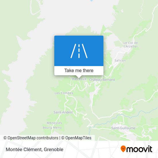 Montée Clément map
