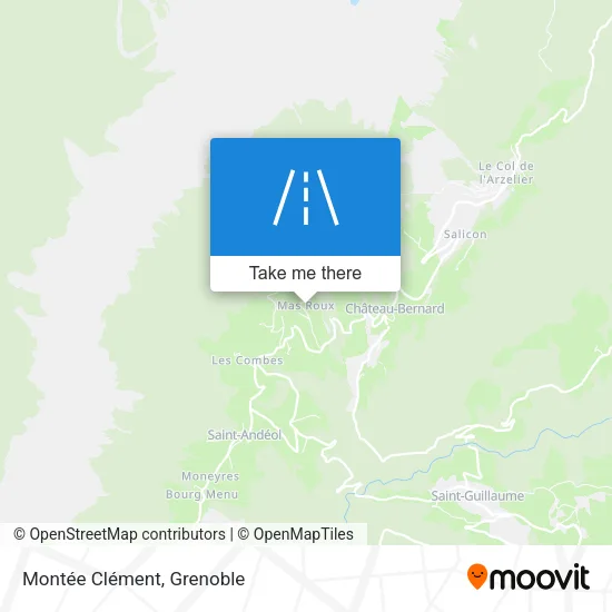 Montée Clément map