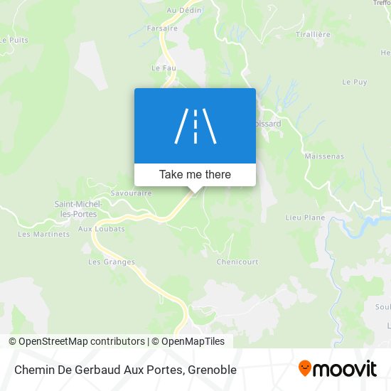 Chemin De Gerbaud Aux Portes map