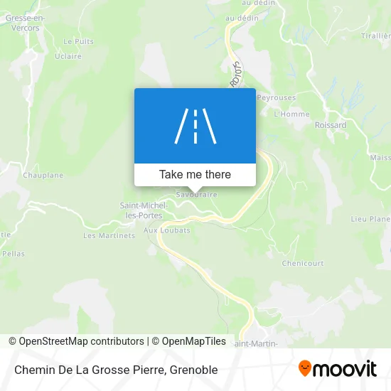 Chemin De La Grosse Pierre map