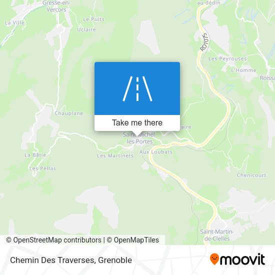 Chemin Des Traverses map