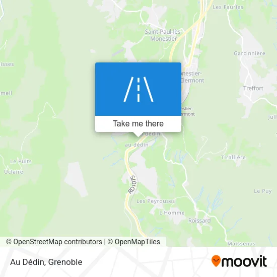 Au Dédin map
