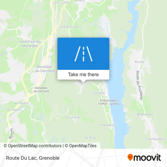 Route Du Lac map