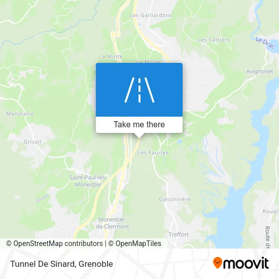 Tunnel De Sinard map