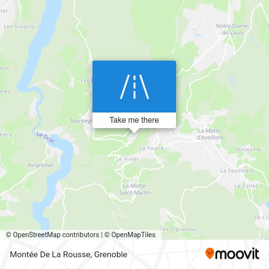 Montée De La Rousse map