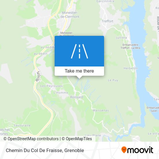 Chemin Du Col De Fraisse map