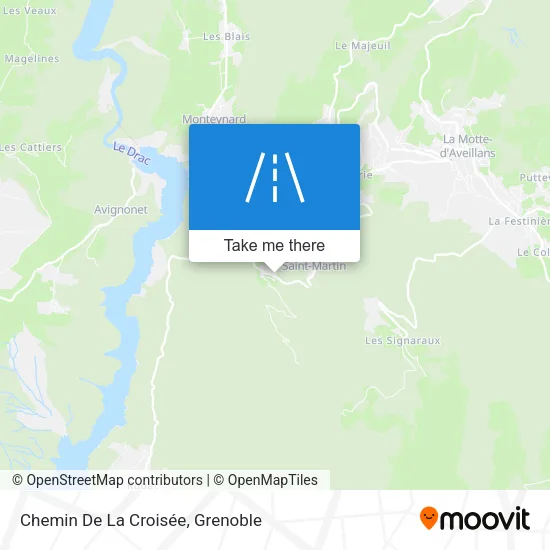 Chemin De La Croisée map