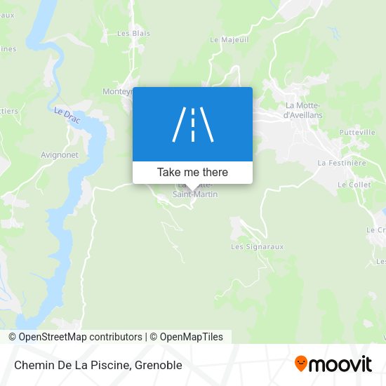 Chemin De La Piscine map