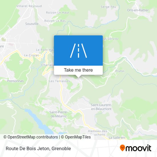 Route De Bois Jeton map