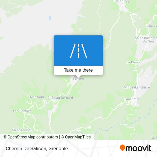 Chemin De Salicon map