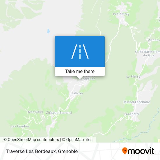 Traverse Les Bordeaux map