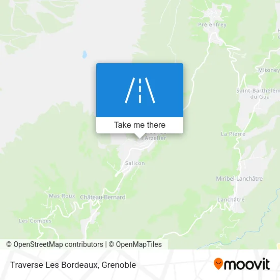 Traverse Les Bordeaux map