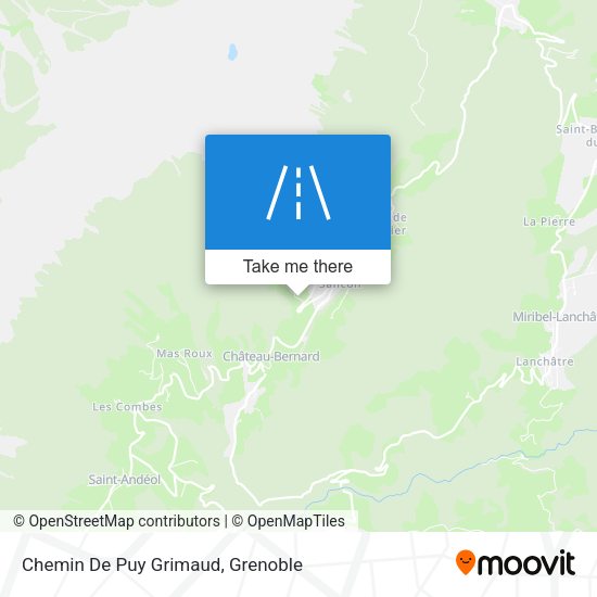 Chemin De Puy Grimaud map