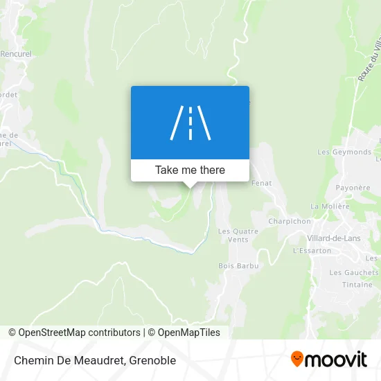 Chemin De Meaudret map