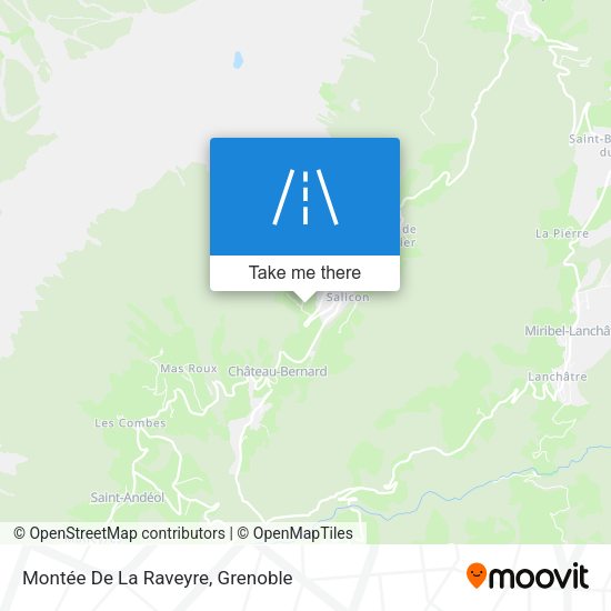 Montée De La Raveyre map