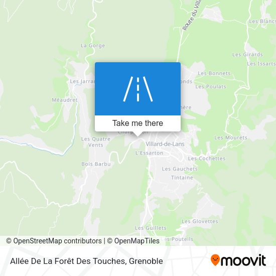 Allée De La Forêt Des Touches map