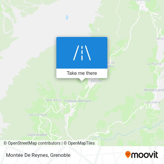 Montée De Reynes map